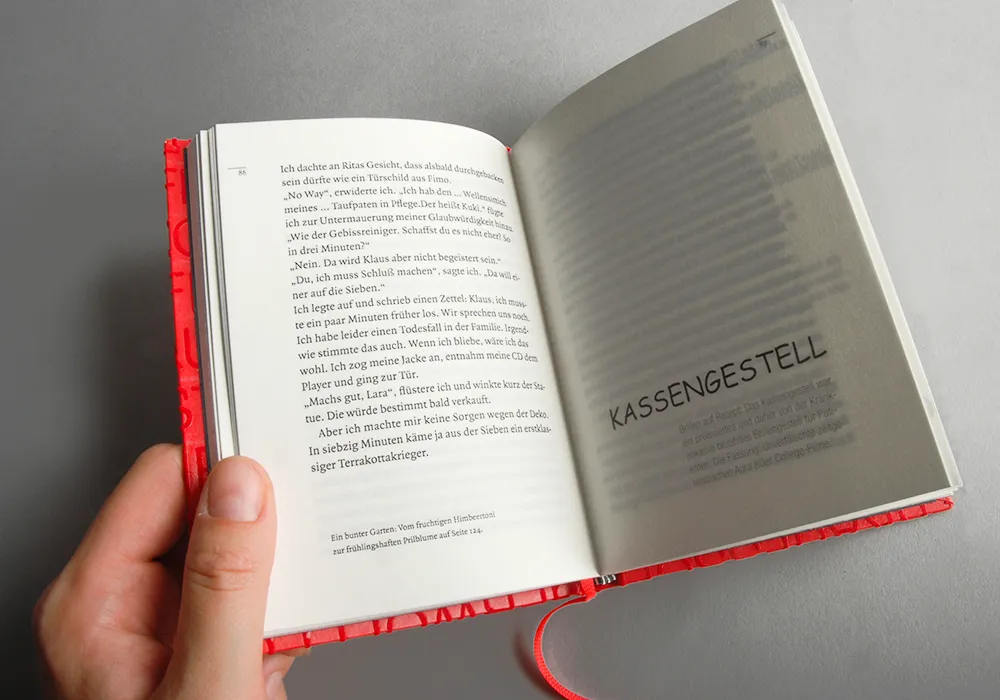 Blick ins Buch: Kurzgeschichte zum bedrohten Wort "Kassengestell"