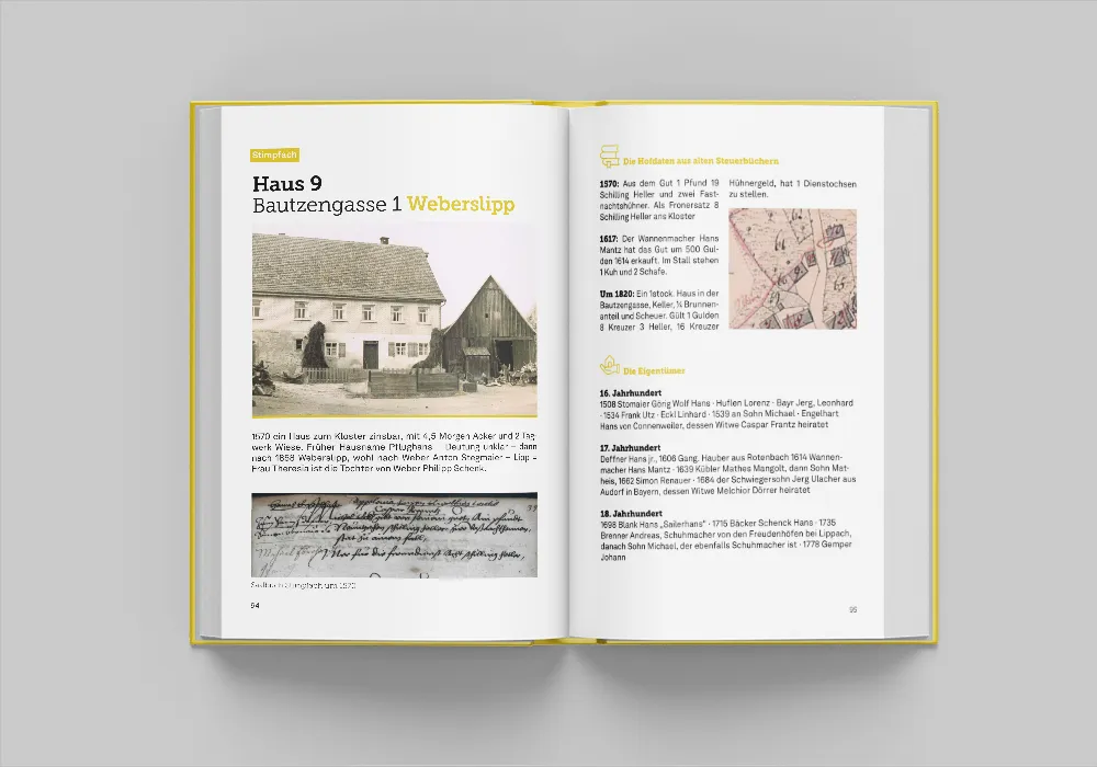 Stimpfacher Chronik Band 1 - Blick ins Buch